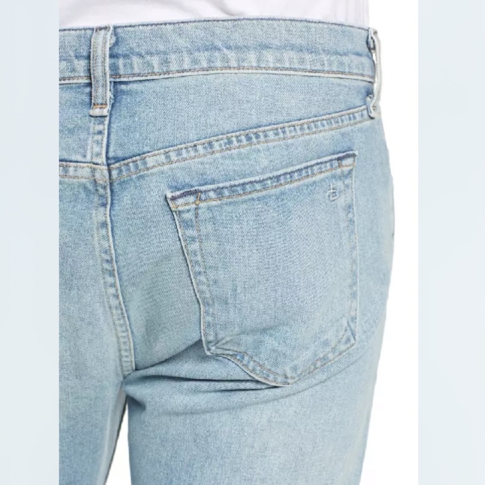 NEW Rag & Bone Fit 2 Slim Fit Ripped Blue Jeans 32 - Picture 5 of 6